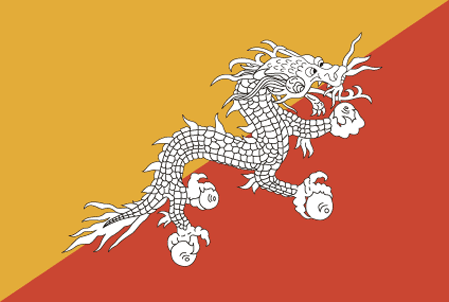 Бутан флаг